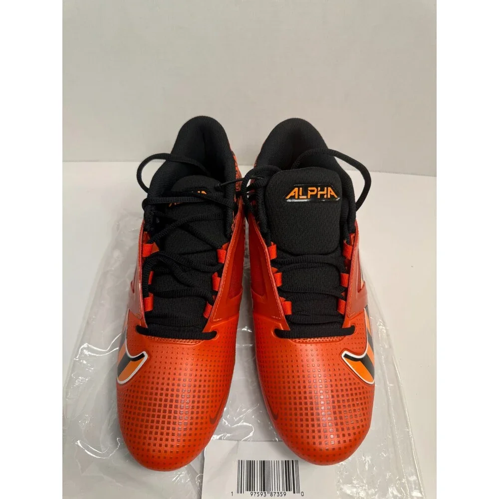 Nike Alpha Menace 4 Pro Football Cleats, Orange-9.5 Mens
